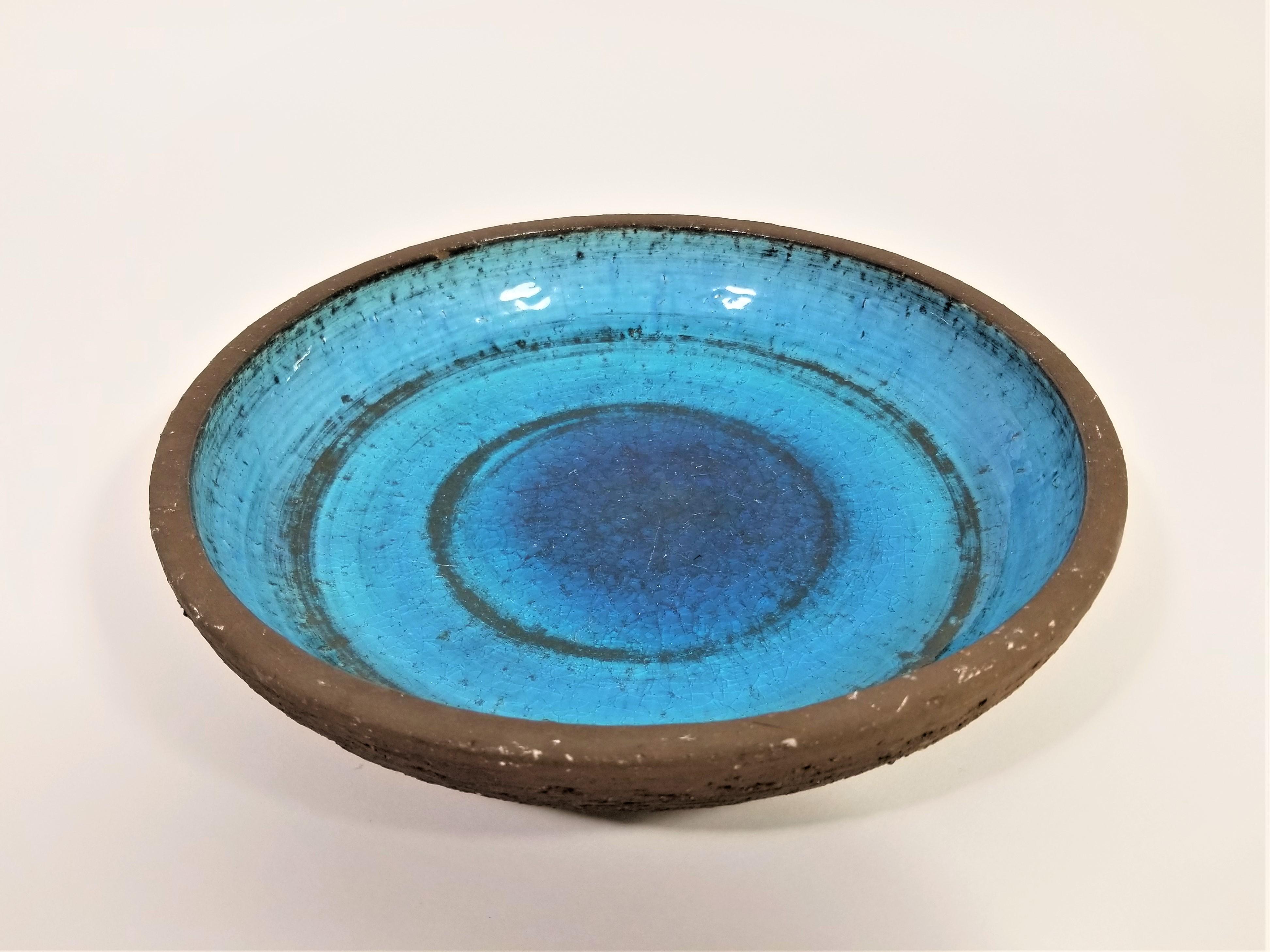 Glazed Pottery Bowl Germany Kunsthandlung W. Welker Heidelberg For Sale 3