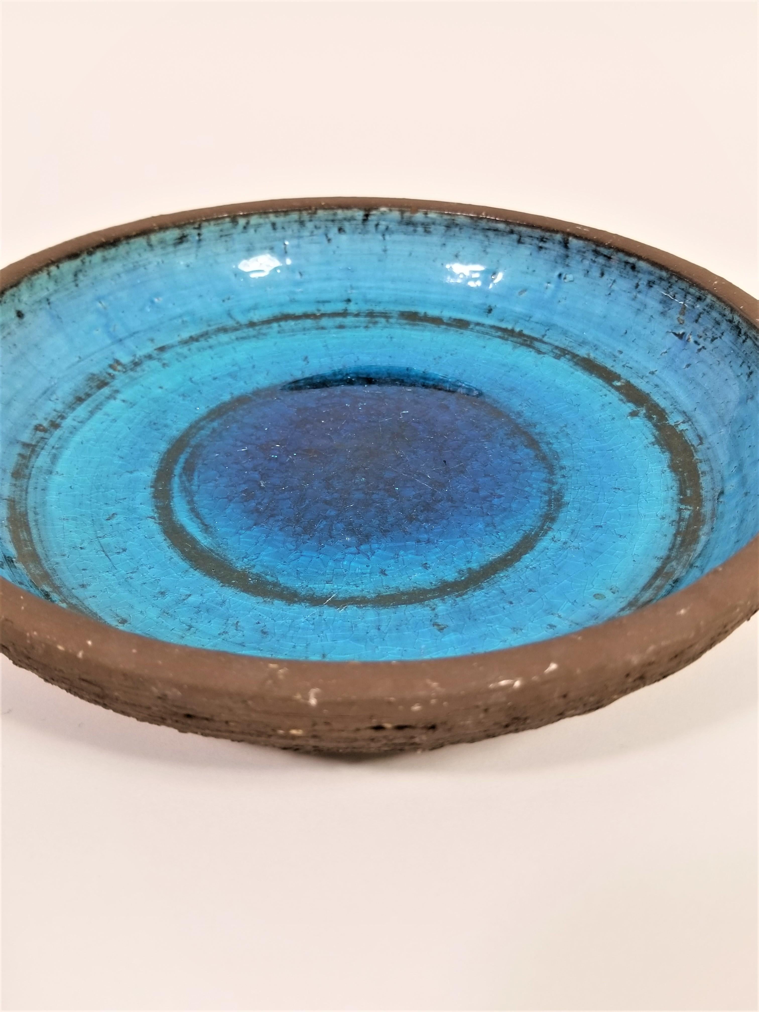 Glazed Pottery Bowl Germany Kunsthandlung W. Welker Heidelberg In Excellent Condition For Sale In New York, NY