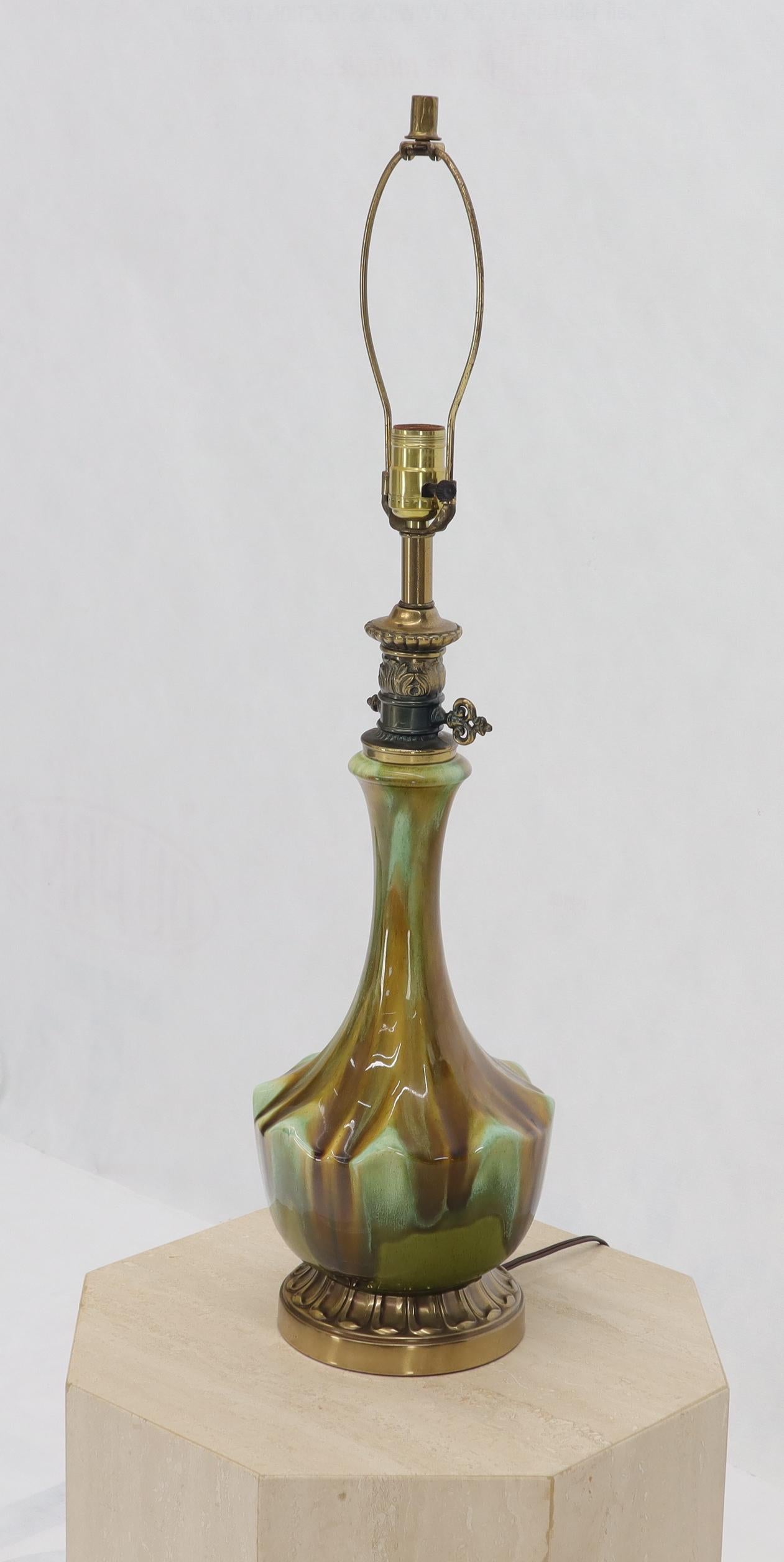 American Glazed Pottery Mid-Century Modern Table Lamp