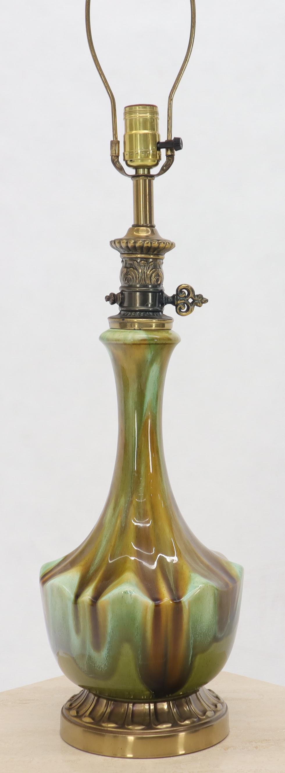 Glazed Pottery Mid-Century Modern Table Lamp 1