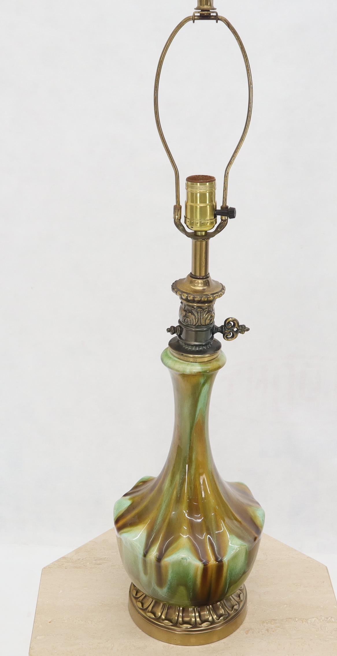 Glazed Pottery Mid-Century Modern Table Lamp 3