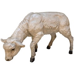 Glazed Pottery Sheep Grazing