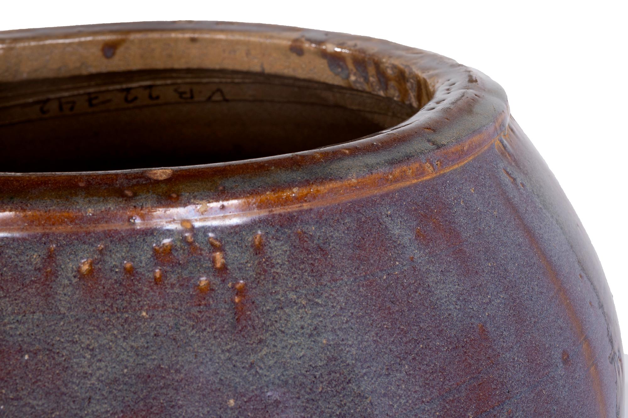 Glasierte Keramik Jar Lagerung (Organische Moderne) im Angebot
