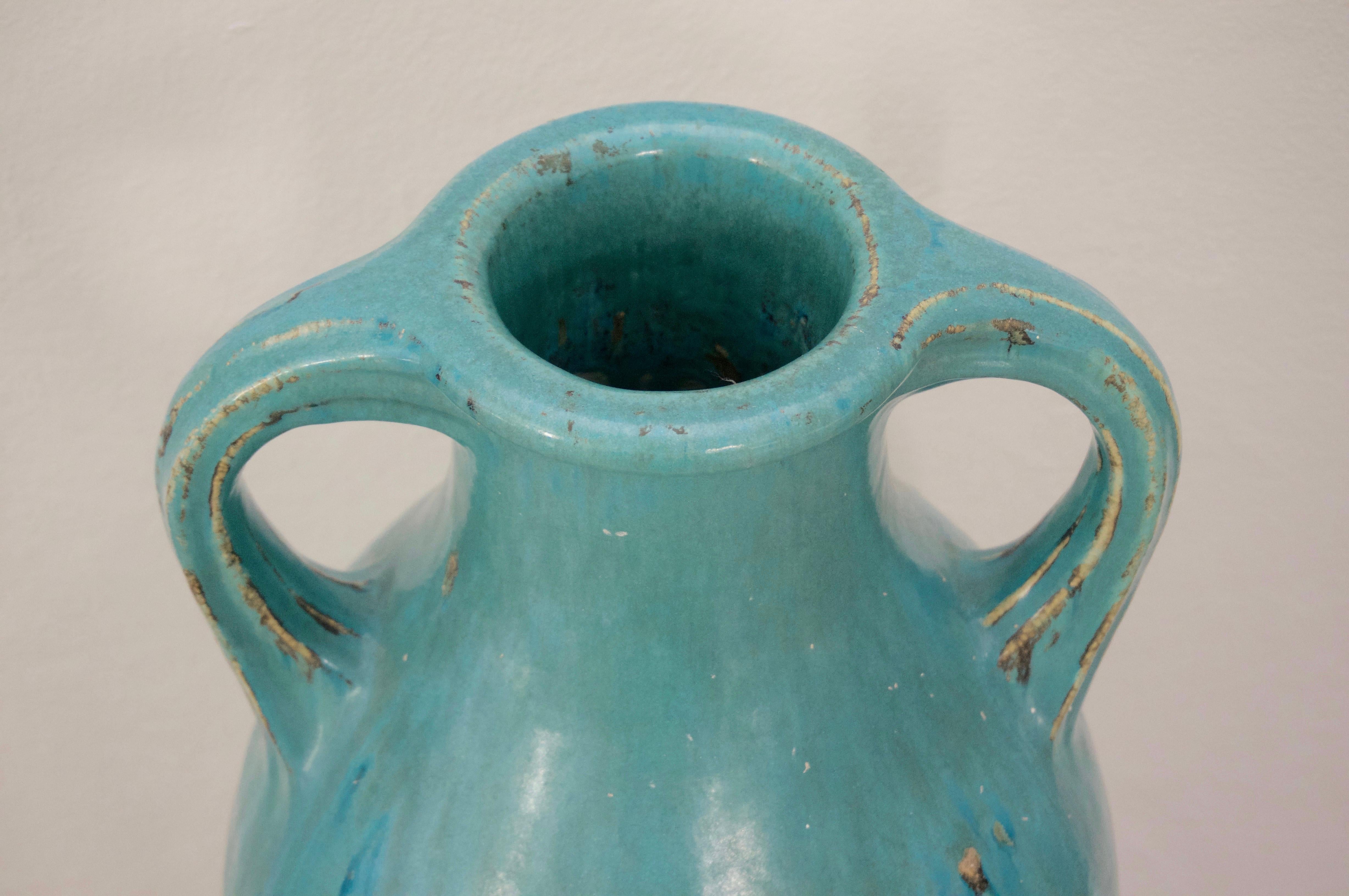 American Glazed Pottery Urn