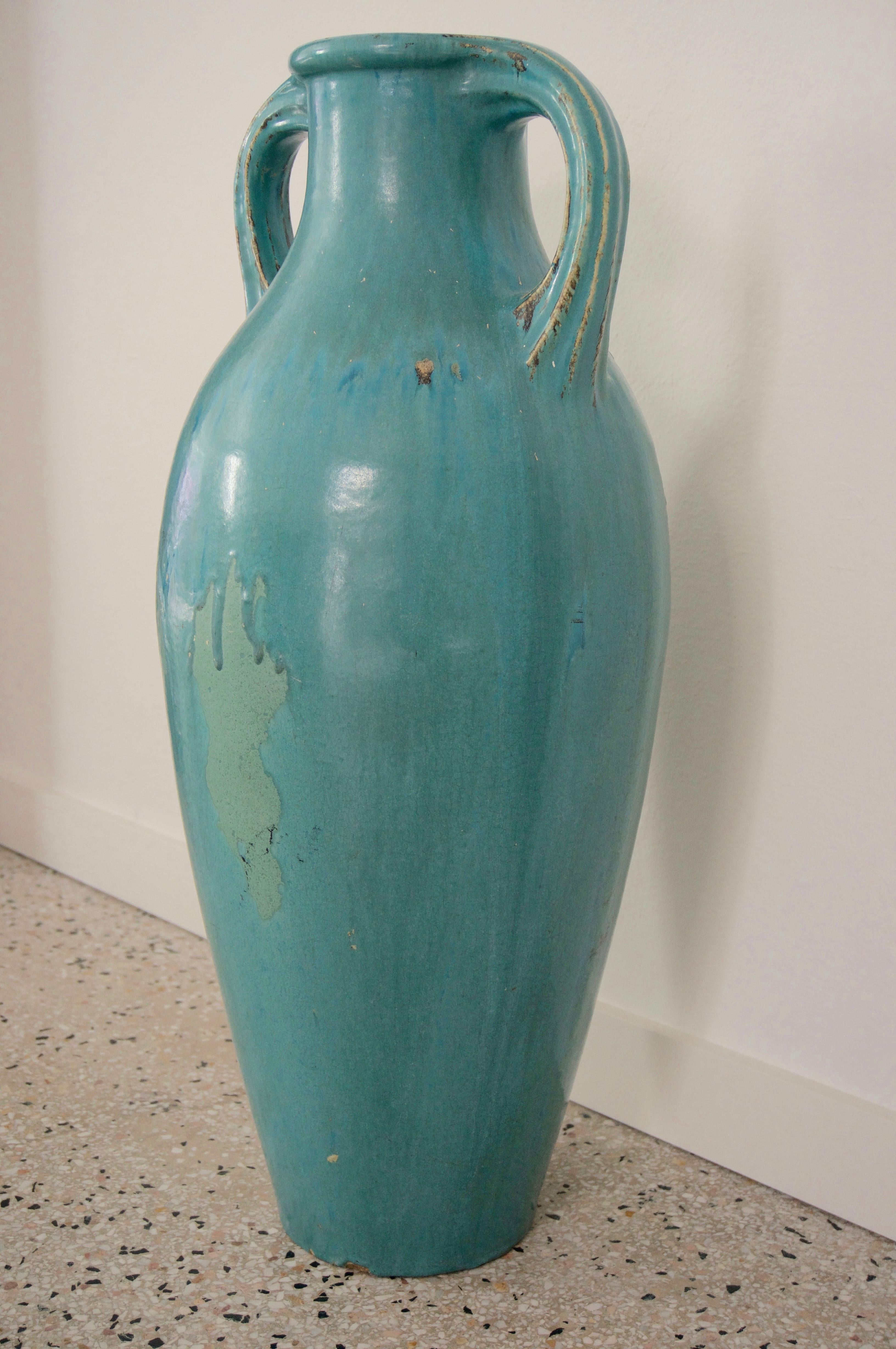 Glazed Pottery Urn at 1stDibs