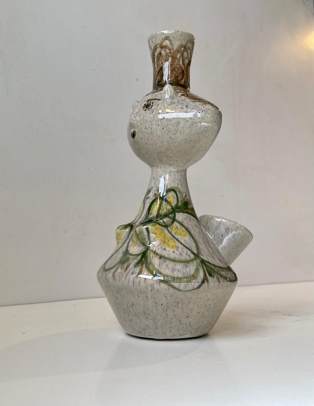 Glazed Sculptural Stoneware in the Style of Pablo Picasso, 1960s For Sale 3