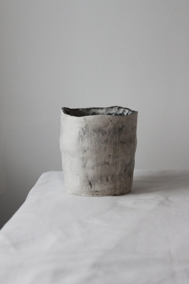 Contemporary Glazed Stoneware Amorphia L Vase by Lava Studio Ceramics For Sale