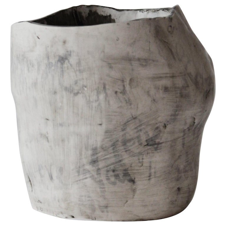 Glazed Stoneware Amorphia L Vase by Lava Studio Ceramics For Sale