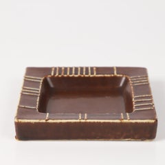 Glazed stoneware ashtray/catch all by Carl-Harry Stålhane