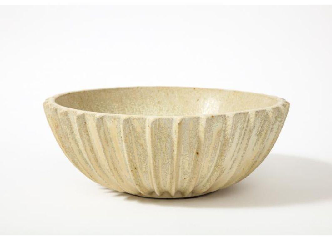 Glazed Stoneware Bowl by Arne Bang, c. 1930 In Excellent Condition For Sale In New York City, NY