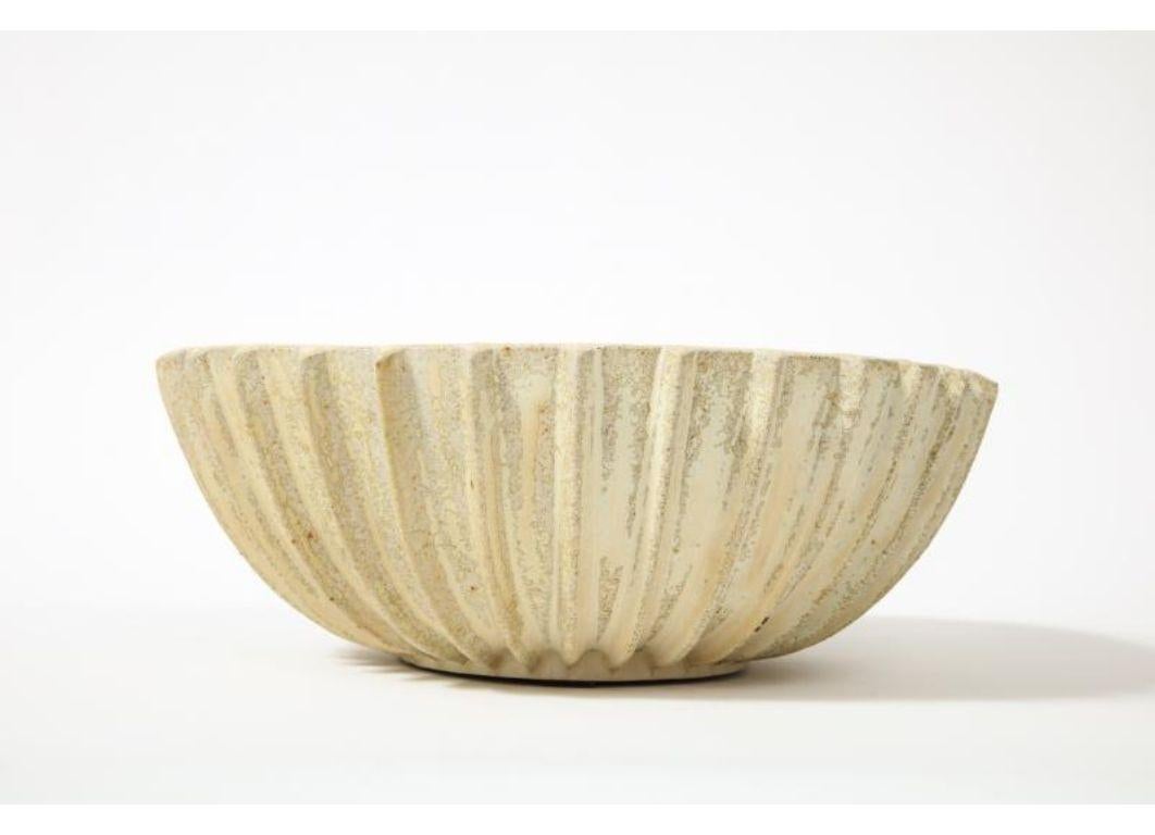 20th Century Glazed Stoneware Bowl by Arne Bang, c. 1930 For Sale