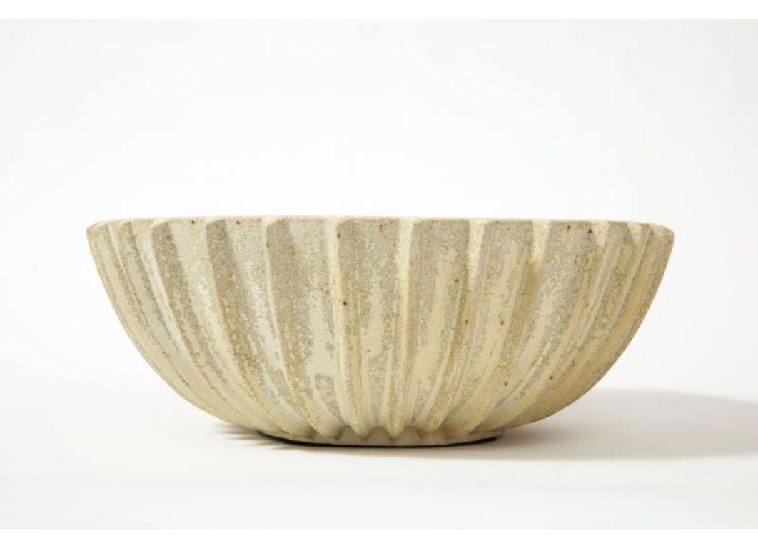 Glazed Stoneware Bowl by Arne Bang, c. 1930 For Sale 1