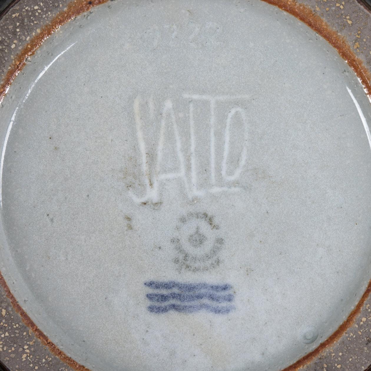 Hand-Crafted Glazed stoneware bowl By Axel Salto For Sale