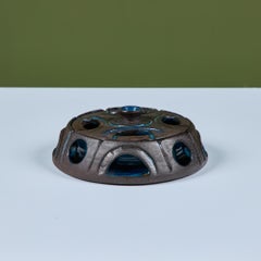 Glazed Stoneware Bowl with Lid