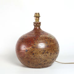 Glazed Stoneware Lamp from La Borne France 1970