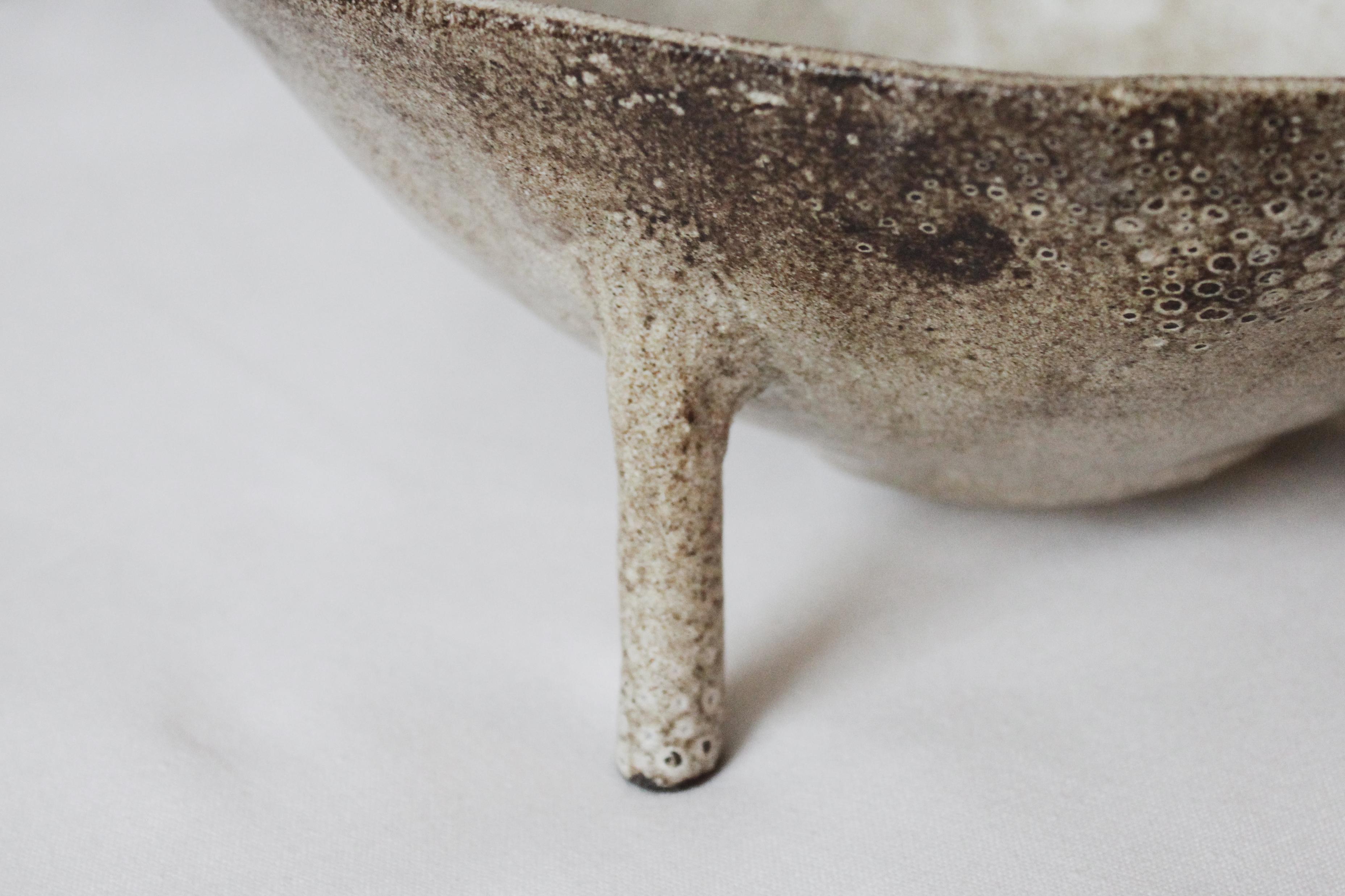 Greek Glazed Stoneware Limpet Bowl by Lava Studio Ceramics