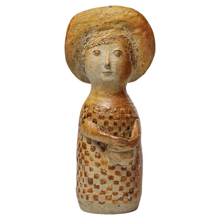 Scultura in gres smaltato di Jean and Jacqueline Lerat a La Borne, circa 1970 in vendita