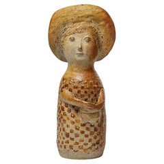 Glazed stoneware sculpture by Jean & Jacqueline Lerat to La Borne, circa 1970