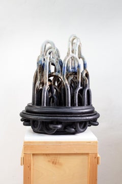 Escultura de gres esmaltado titulada " Perséphone " de Clémentine Dupré, 2019.