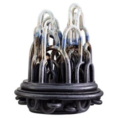 Escultura de gres esmaltado titulada " Perséphone " de Clémentine Dupré, 2019.