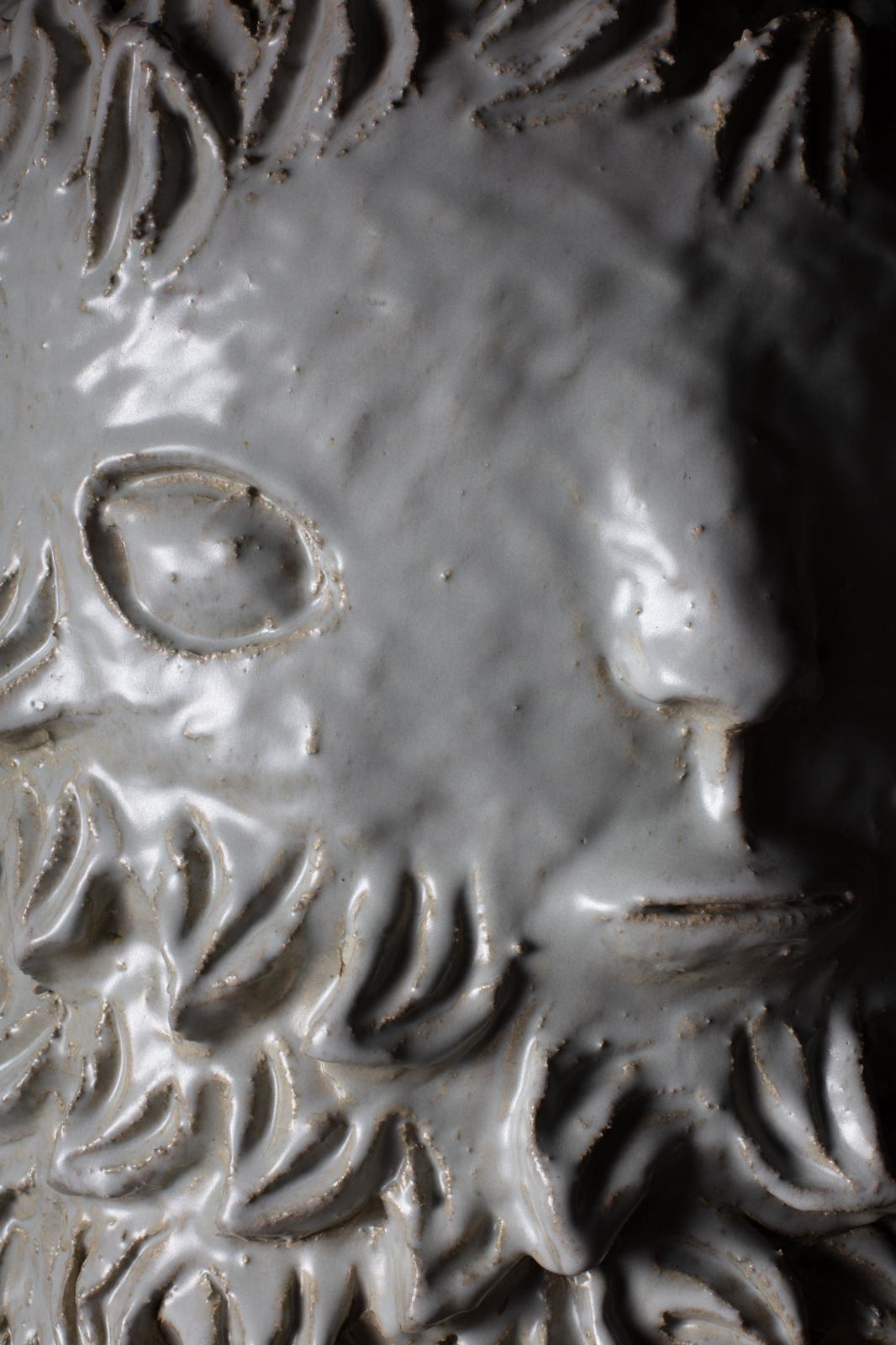 Beaux Arts Glazed stoneware sculpture intitled « Bacchus » by Laurent Dufour, 2025. For Sale