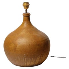Glazed stoneware table lamp by La Borne, circa 1970.
