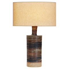 Glazed Stoneware Table Lamp by Tue Poulsen, Denmark 20th Century