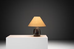 Glazed Stoneware Table Lamp by Visby Keramik, Denmark ca 1960s