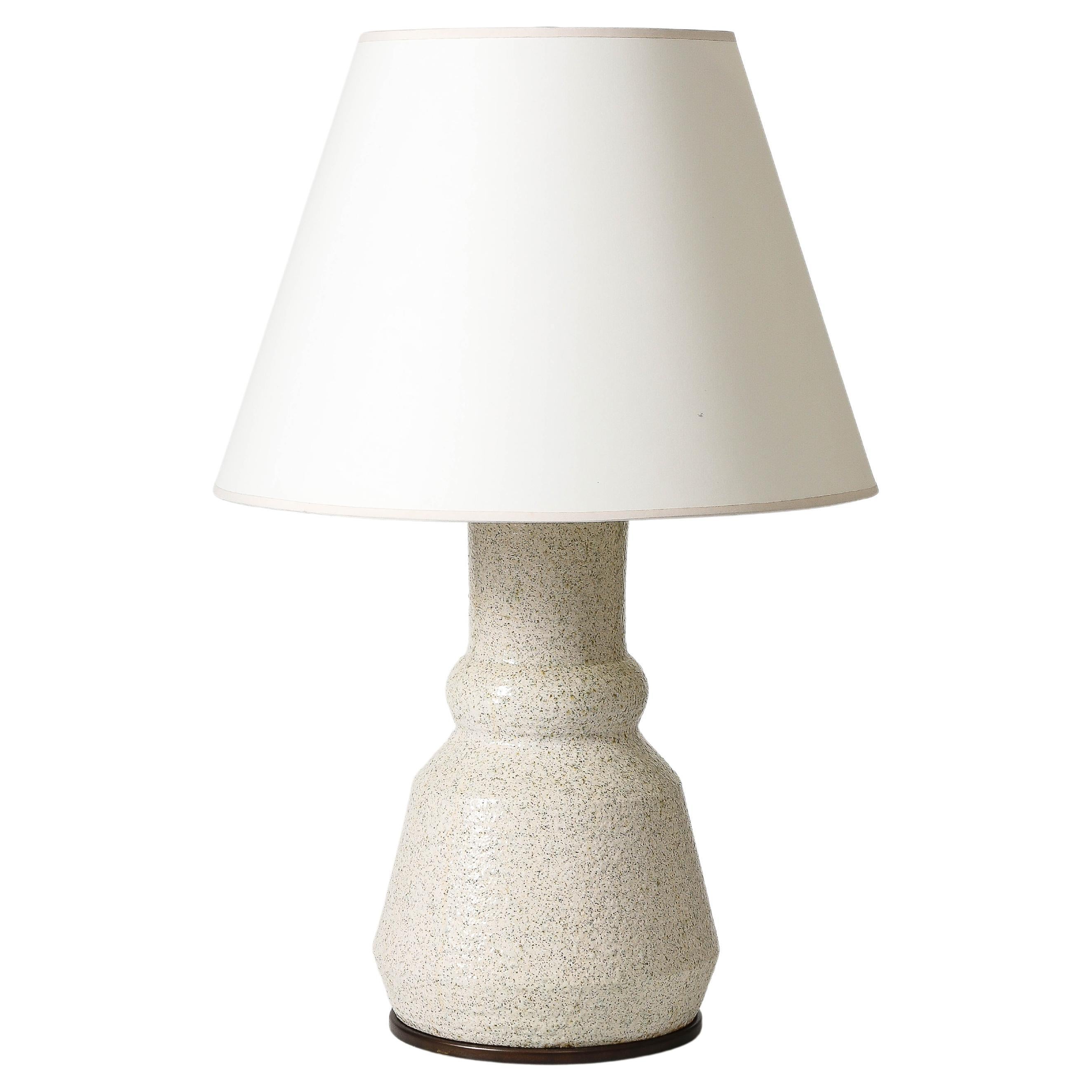 Lampe de table en grès émaillé, États-Unis, 21e siècle en vente