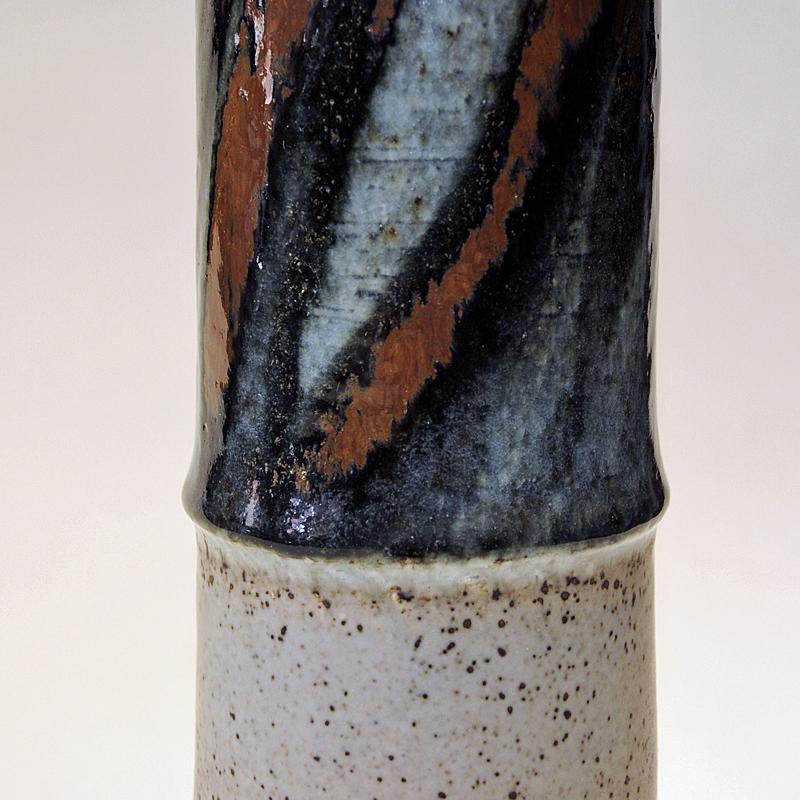 Stoneware Glazed stoneware tablelamp by Olle Alberius - Rörstrand, Sweden 1960s For Sale