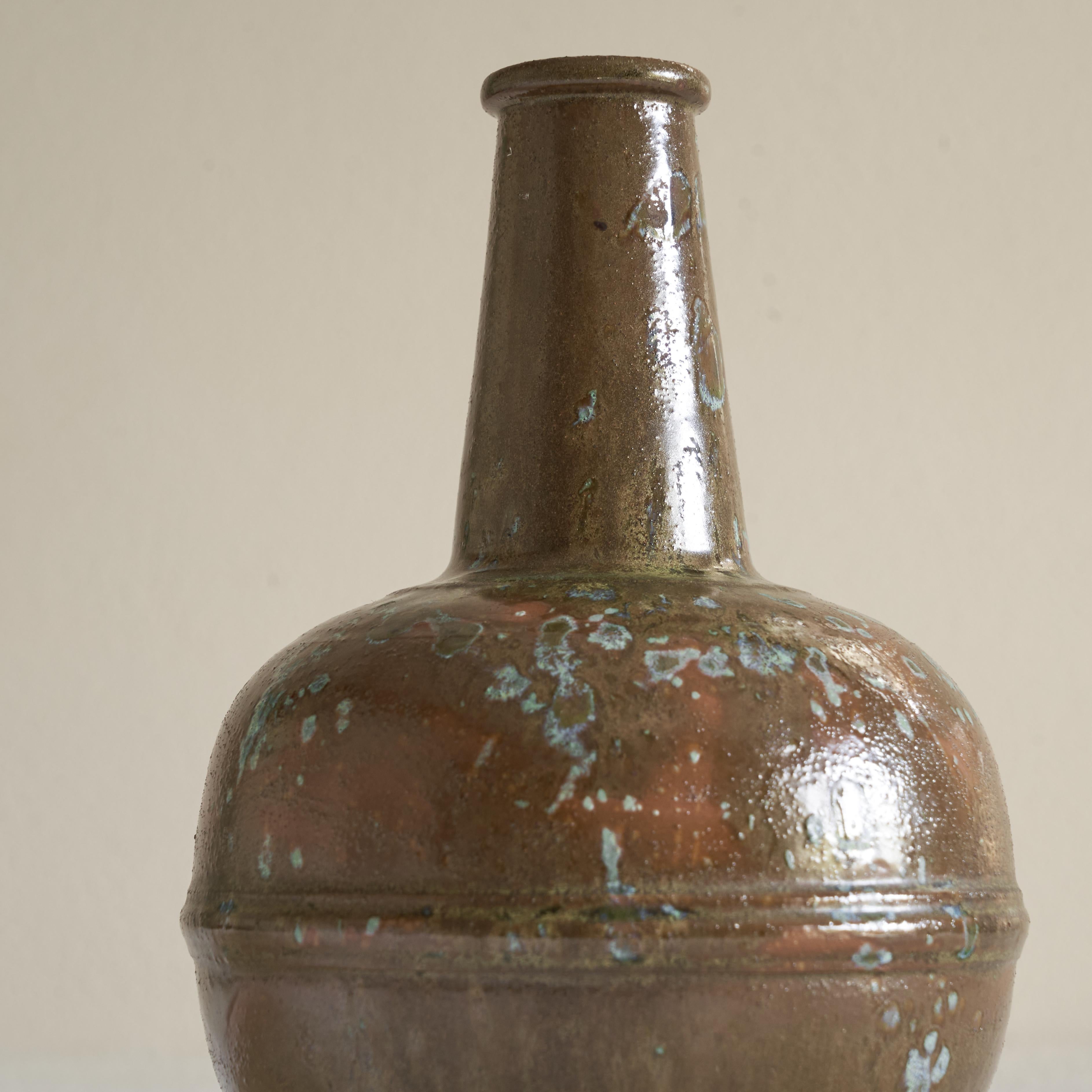 Mid-Century Modern Glazed Stoneware Vase, 1930s For Sale