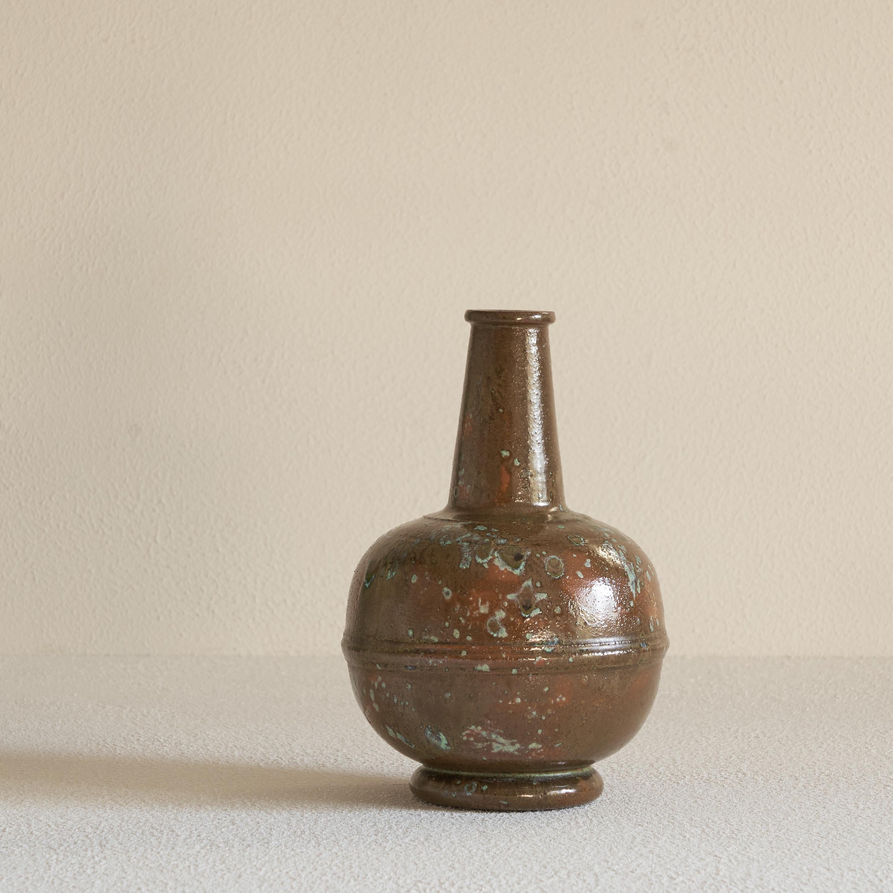 20th Century Glazed Stoneware Vase, 1930s For Sale