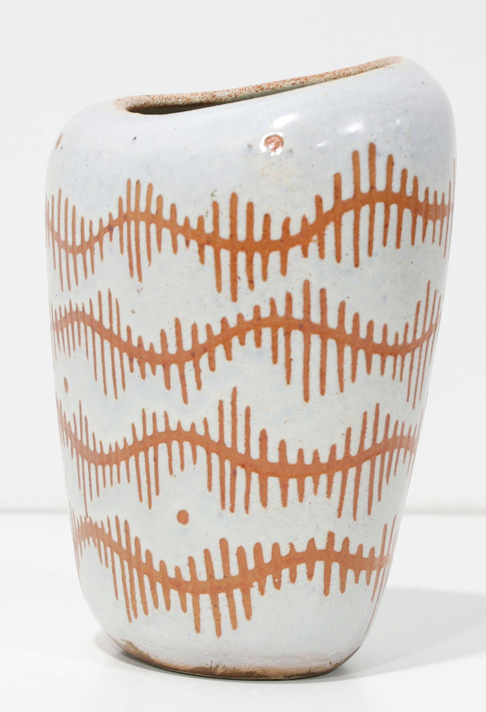 Glazed Stoneware Vase, 1960s For Sale 1