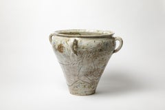 Jarrón de gres esmaltado de Adélaïde Renault, 2025.