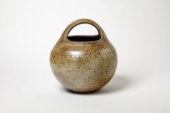 Vaso in gres smaltato di Gustave Tiffoche, 1970-1980 circa.