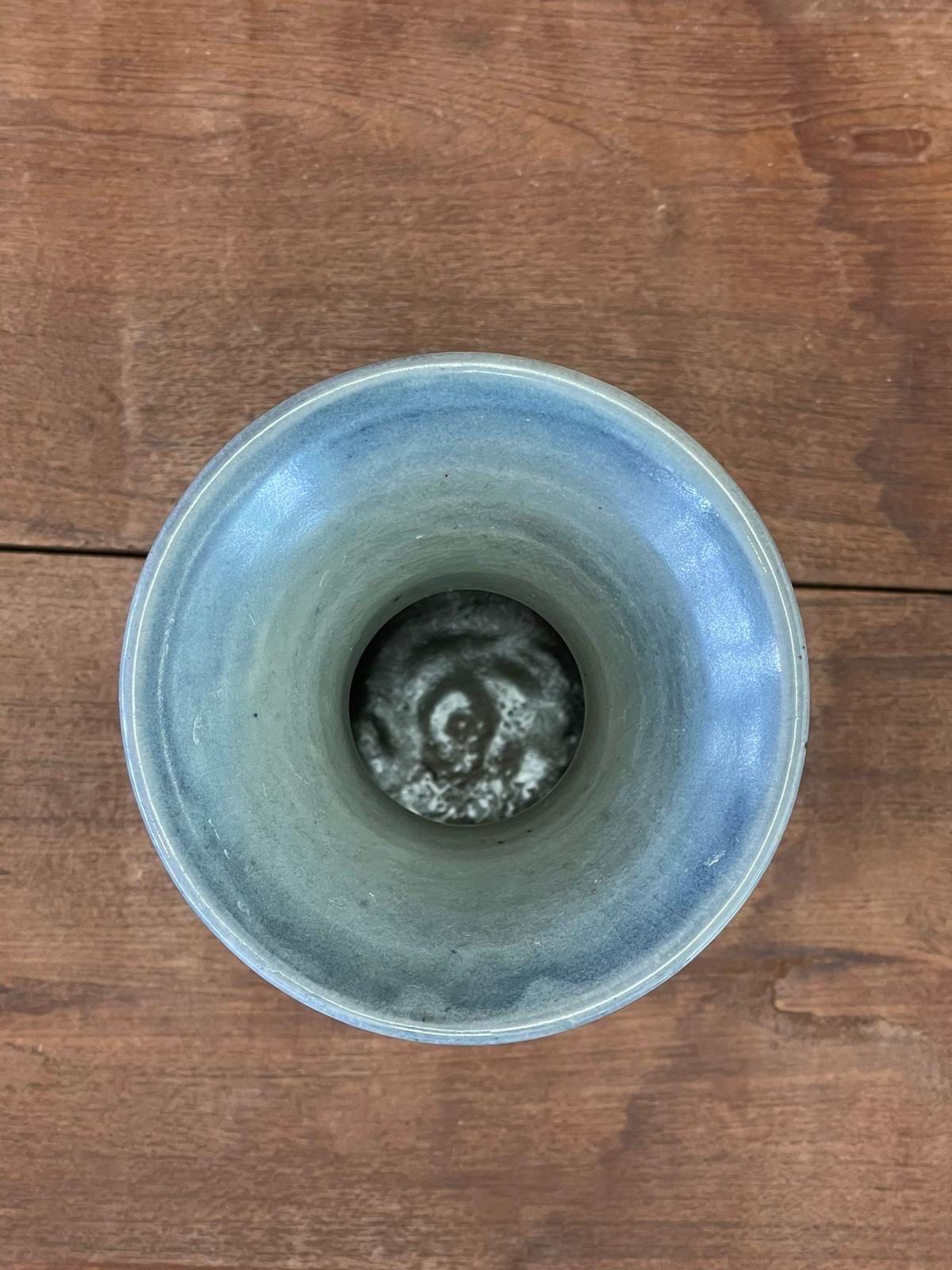 Glazed Studio Pottery Vase In Good Condition For Sale In Seattle, WA