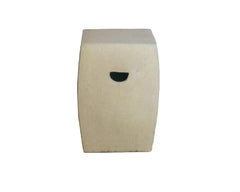 Asiento de jardín de terracota esmaltada