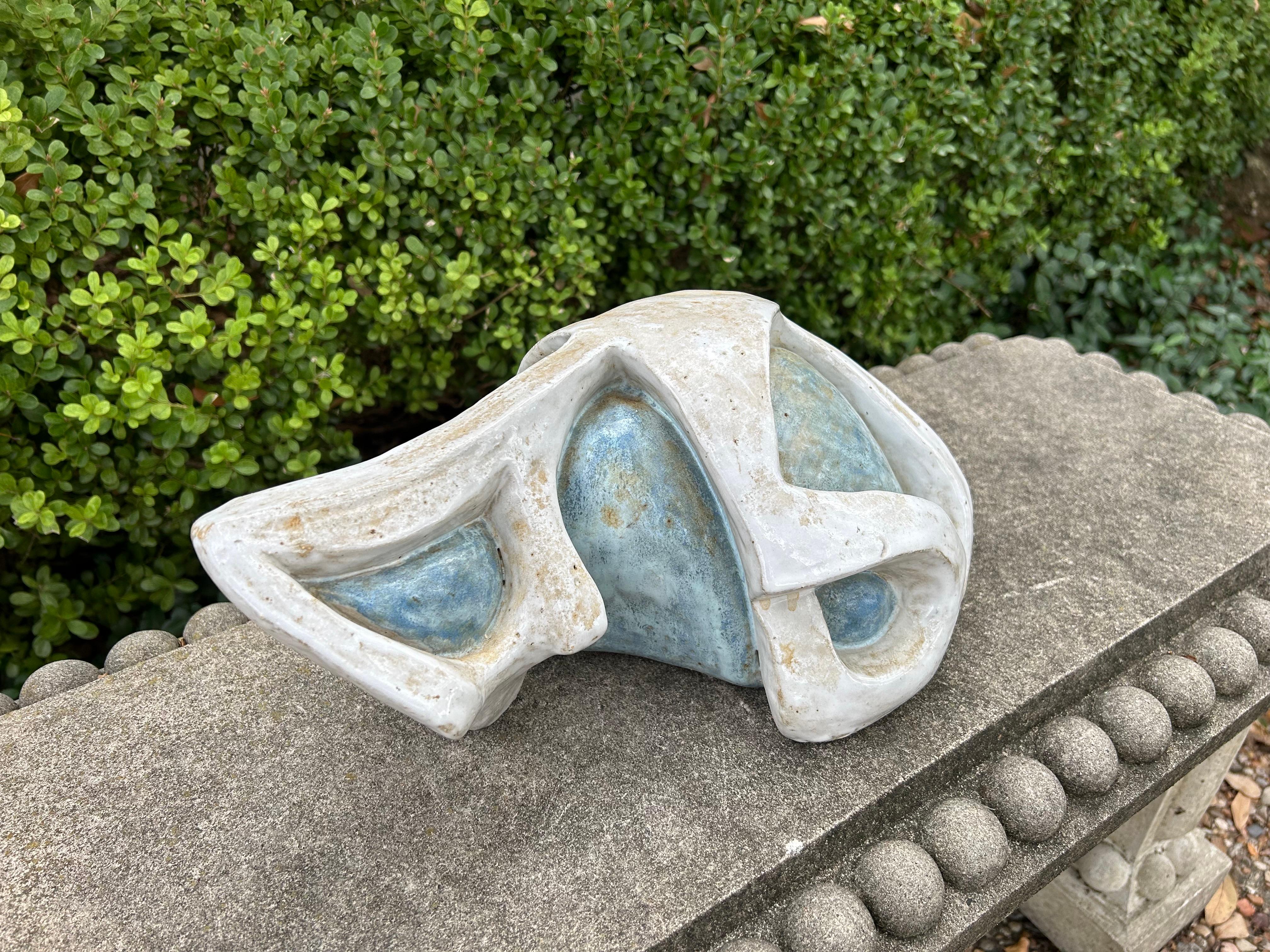 Unknown Glazed Terracotta Abstract Sculpture For Sale