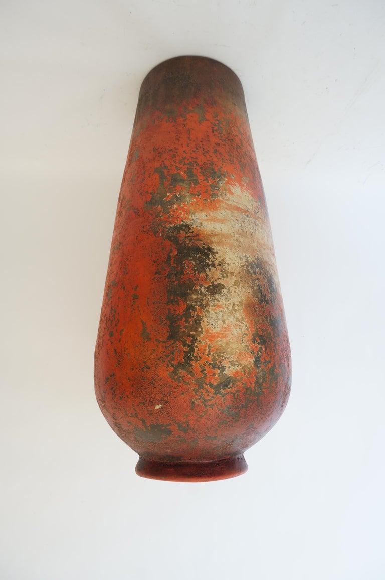 Glazed Terracotta Floor Vase For Sale at 1stDibs large terracotta