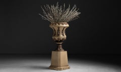 Glazed Terracotta Garden Urn, Scotland, Circa 1870