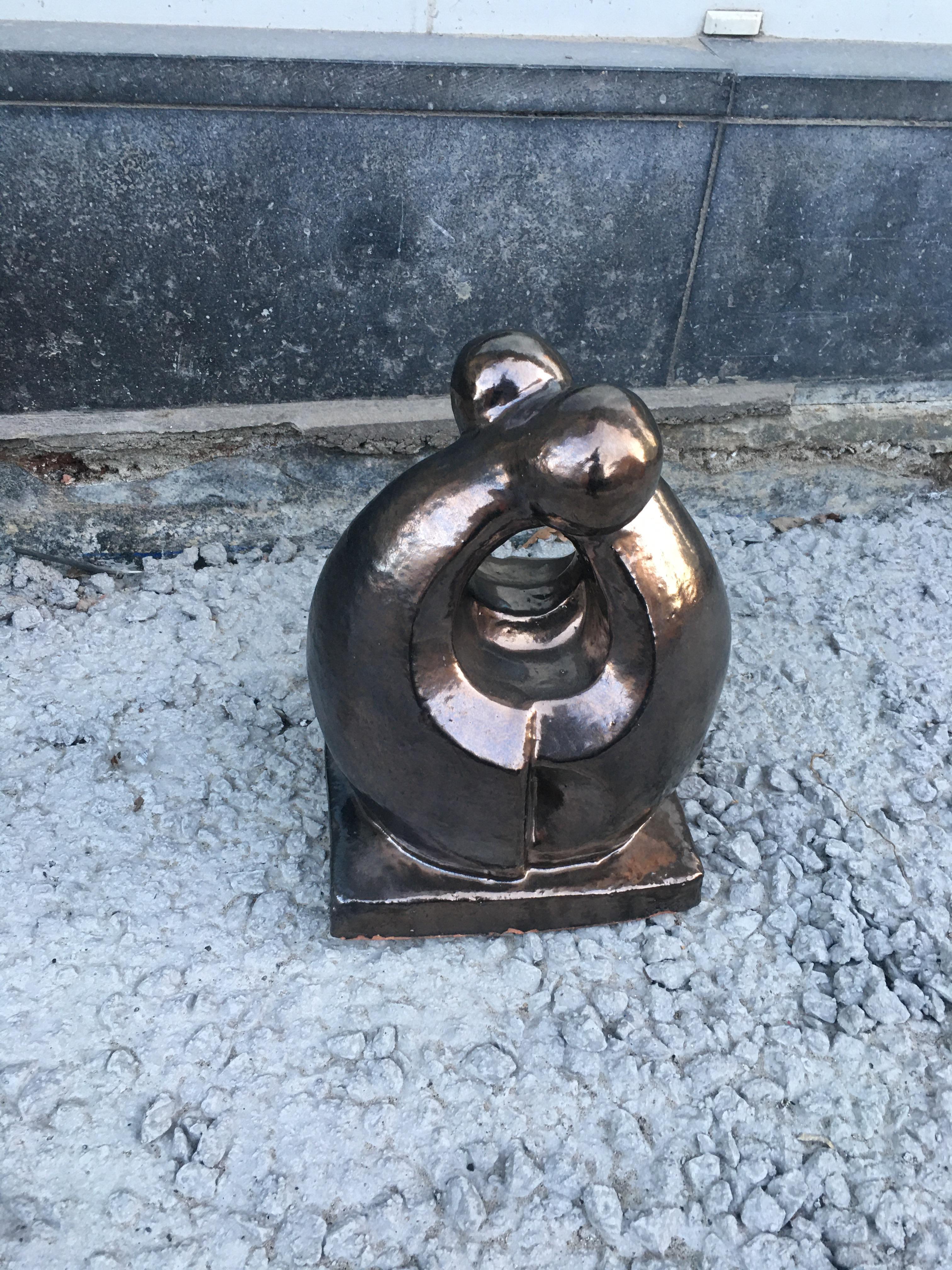 Terracotta smaltata, Italia, 1970-1980 circa in vendita 1