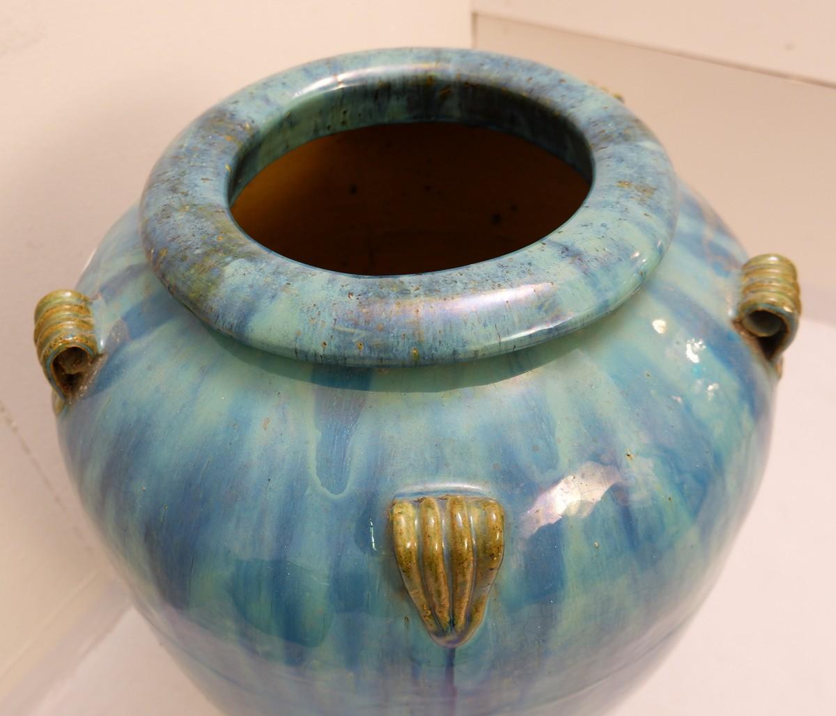 Mid-Century Modern Glazed Terracotta Jars, Price for One