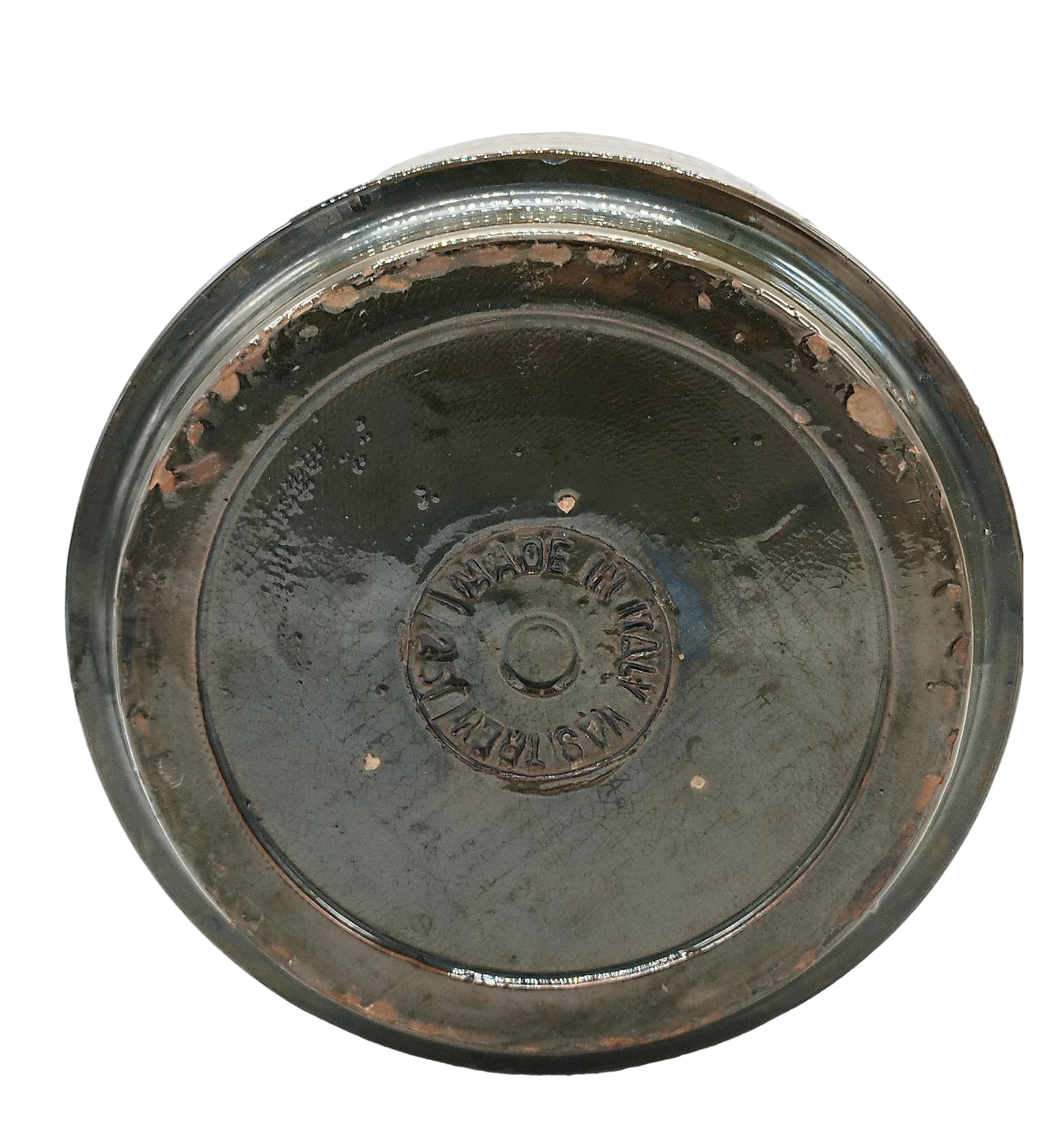 Jardinera de terracota esmaltada 'Vasi Treviso', Italia Años 60 Moderno de mediados de siglo en venta