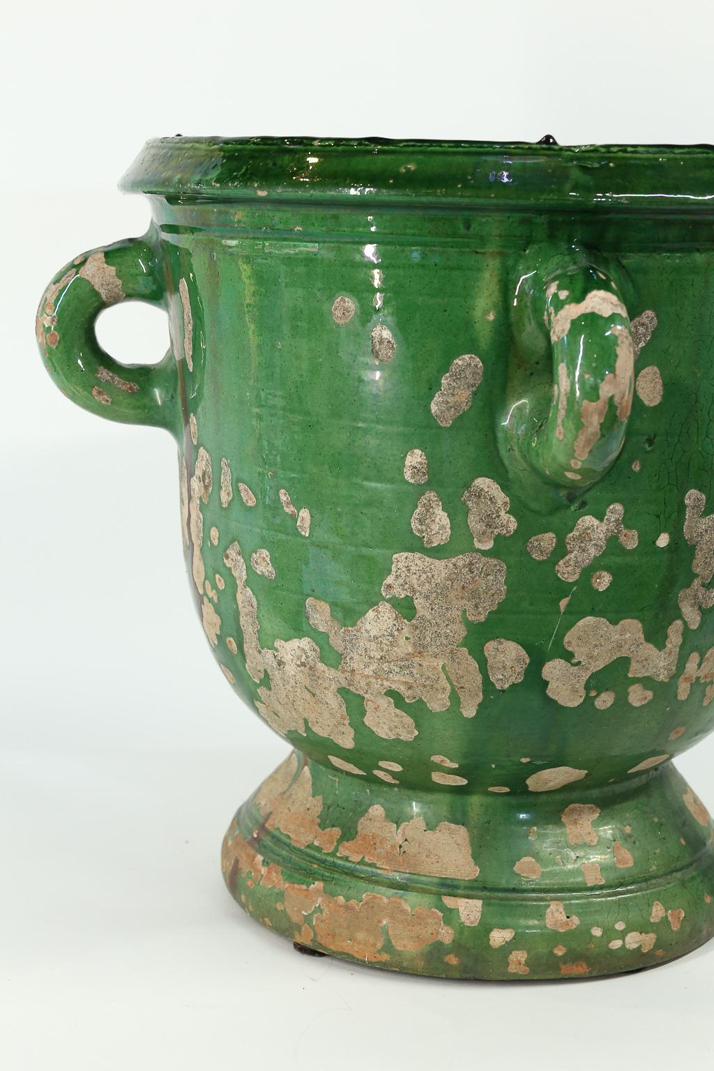 Pottery Glazed Terracotta Planter from Anduze, France