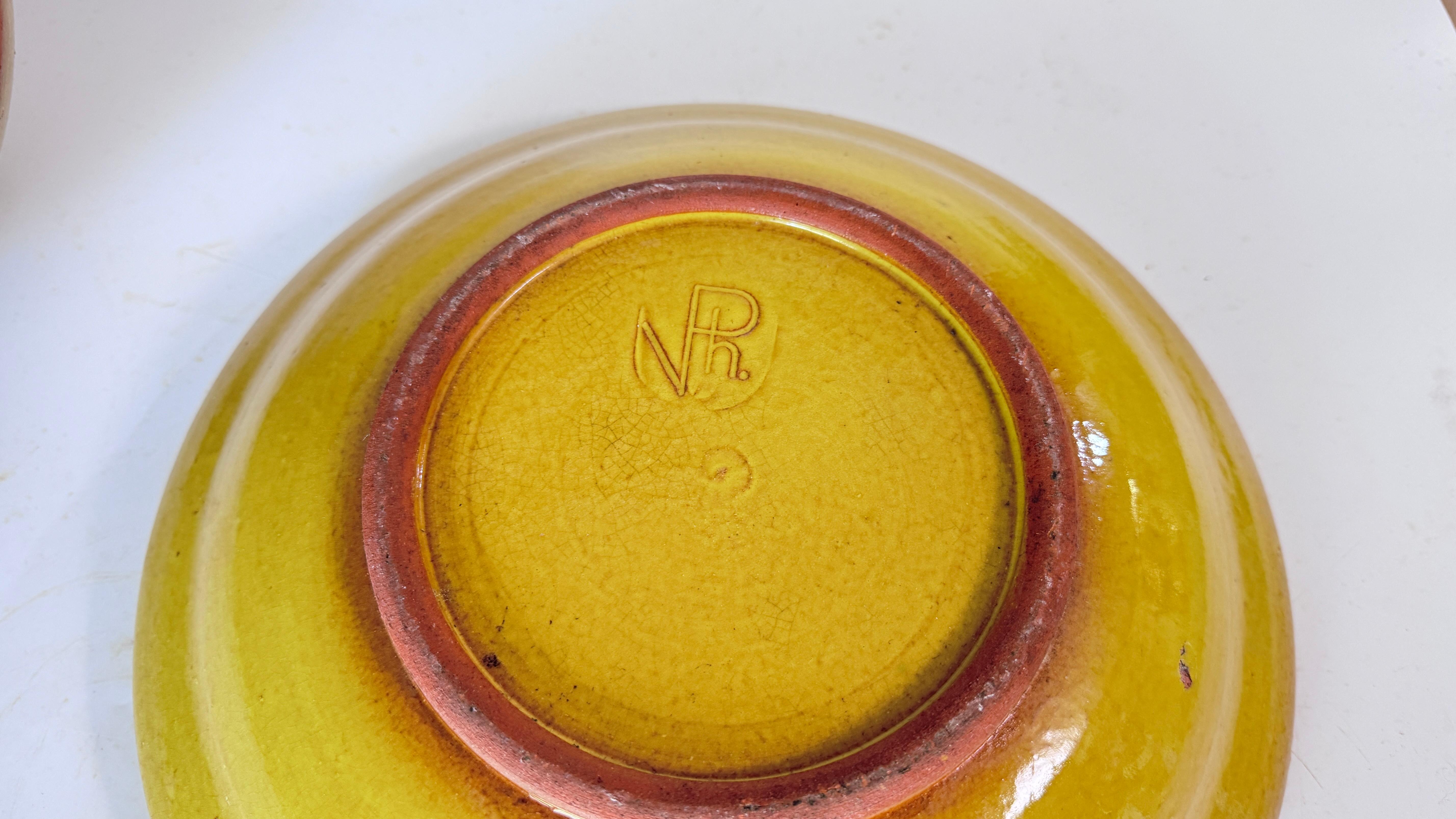 Glazed Terracotta Tajine Soup Tureen Early 20th Century Yellow Enameled Pottery For Sale 1