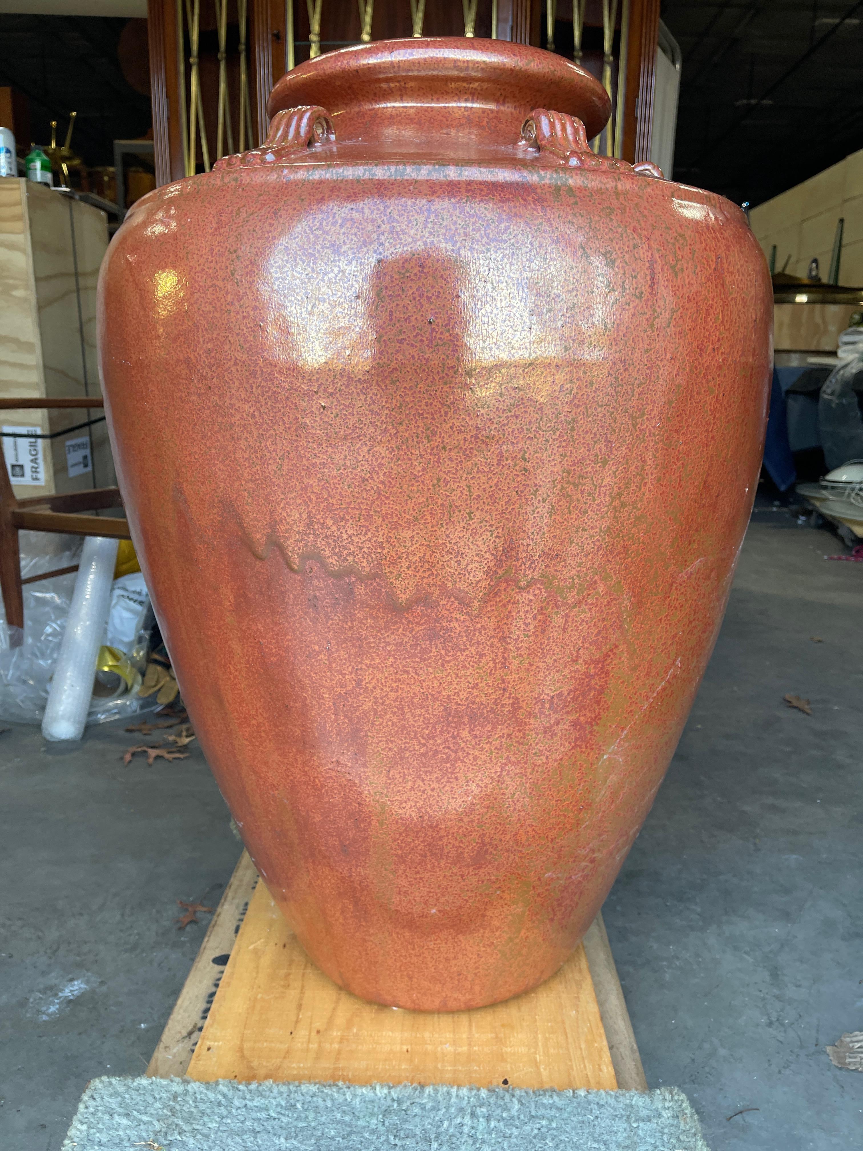 Glazed Terracotta Vaso di Olio Extra Large For Sale 5