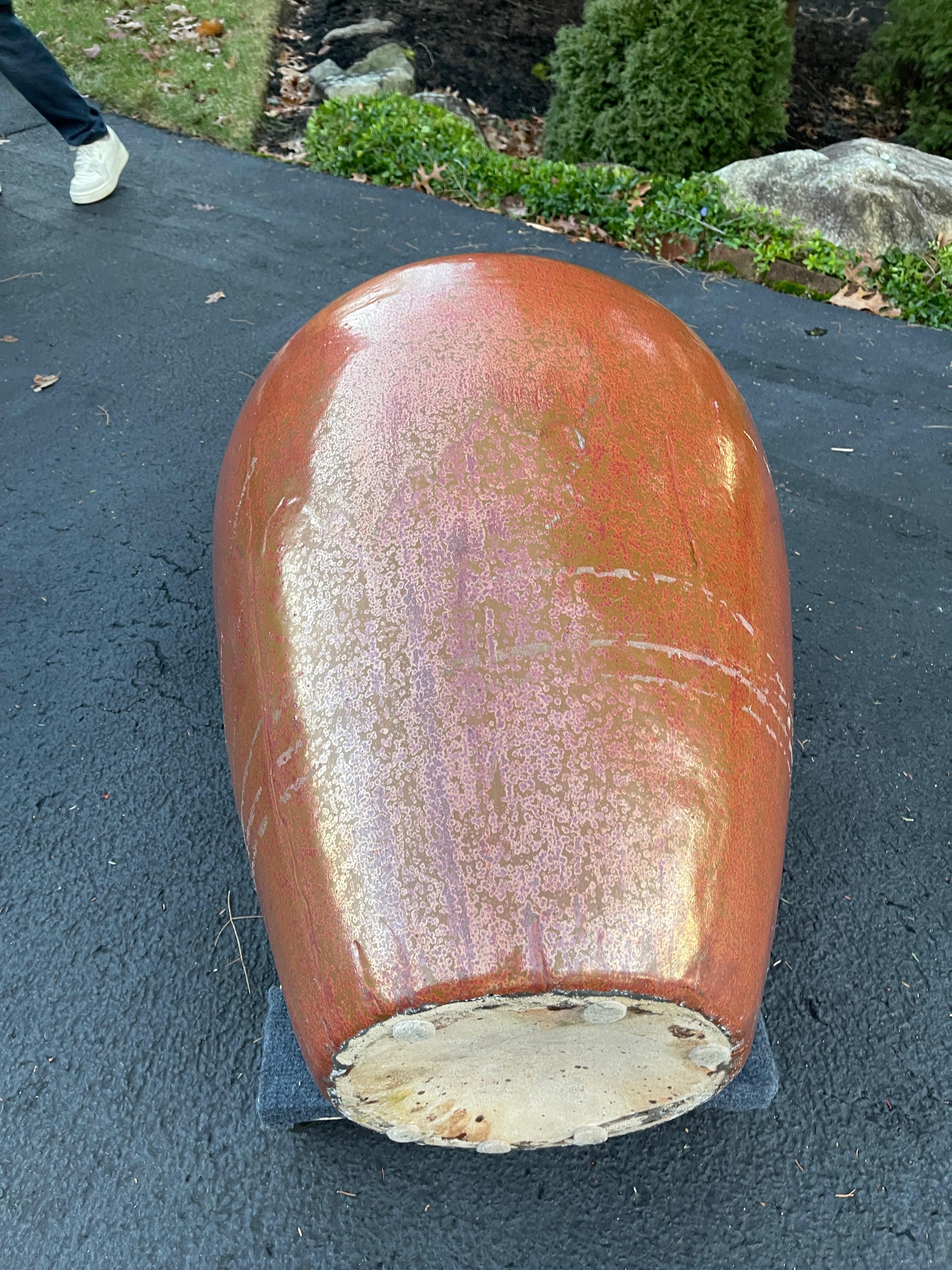 Glazed Terracotta Vaso di Olio Extra Large For Sale 8