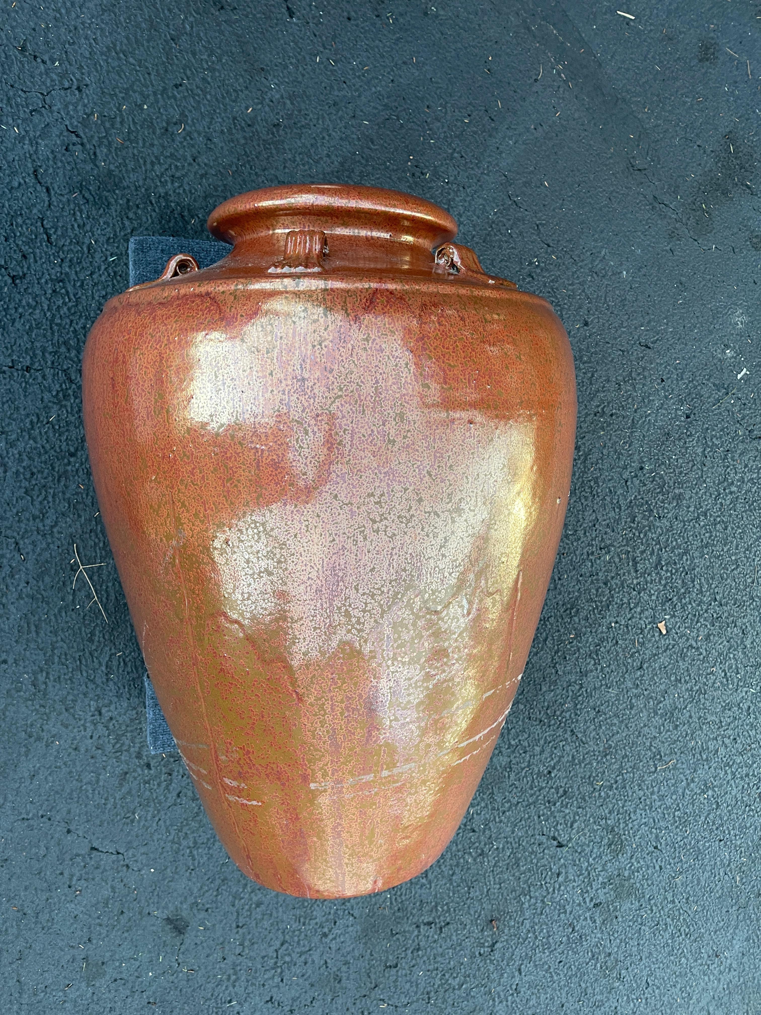 Glazed Terracotta Vaso di Olio Extra Large For Sale 9