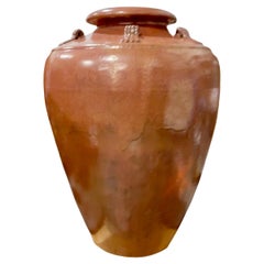 Glazed Terracotta Vaso di Olio Extra Large