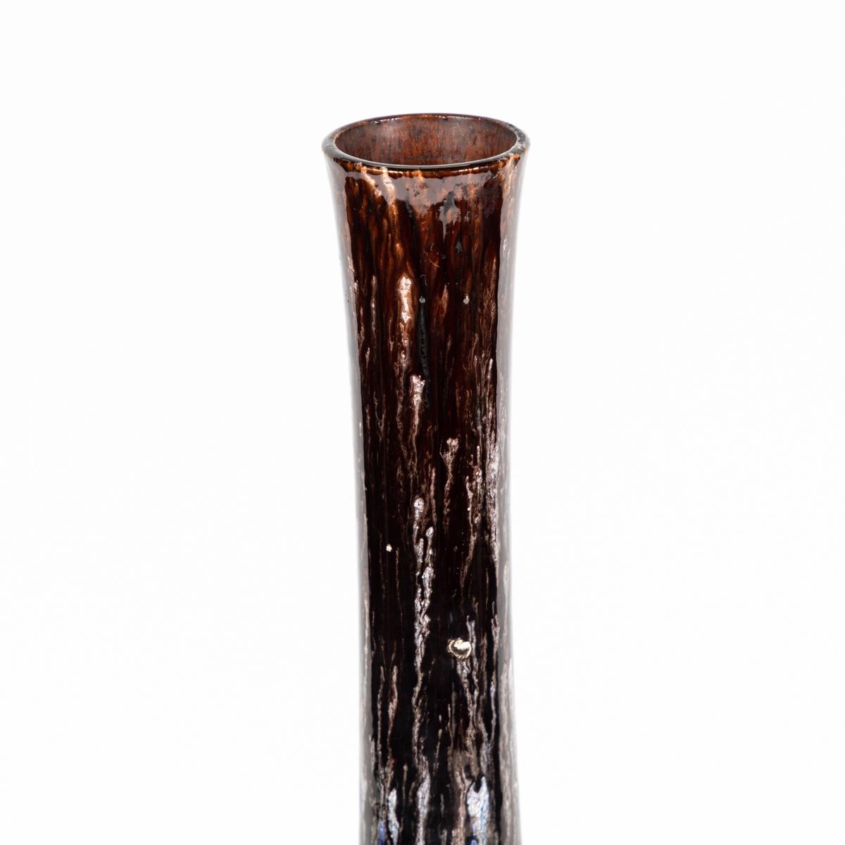 Viktorianische mehrfarbige glasierte Vase im Angebot 6